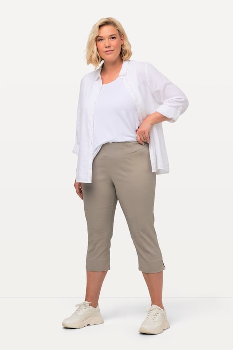 Bengalin-Capri, hochelastisch, knitterarm, Gummibund