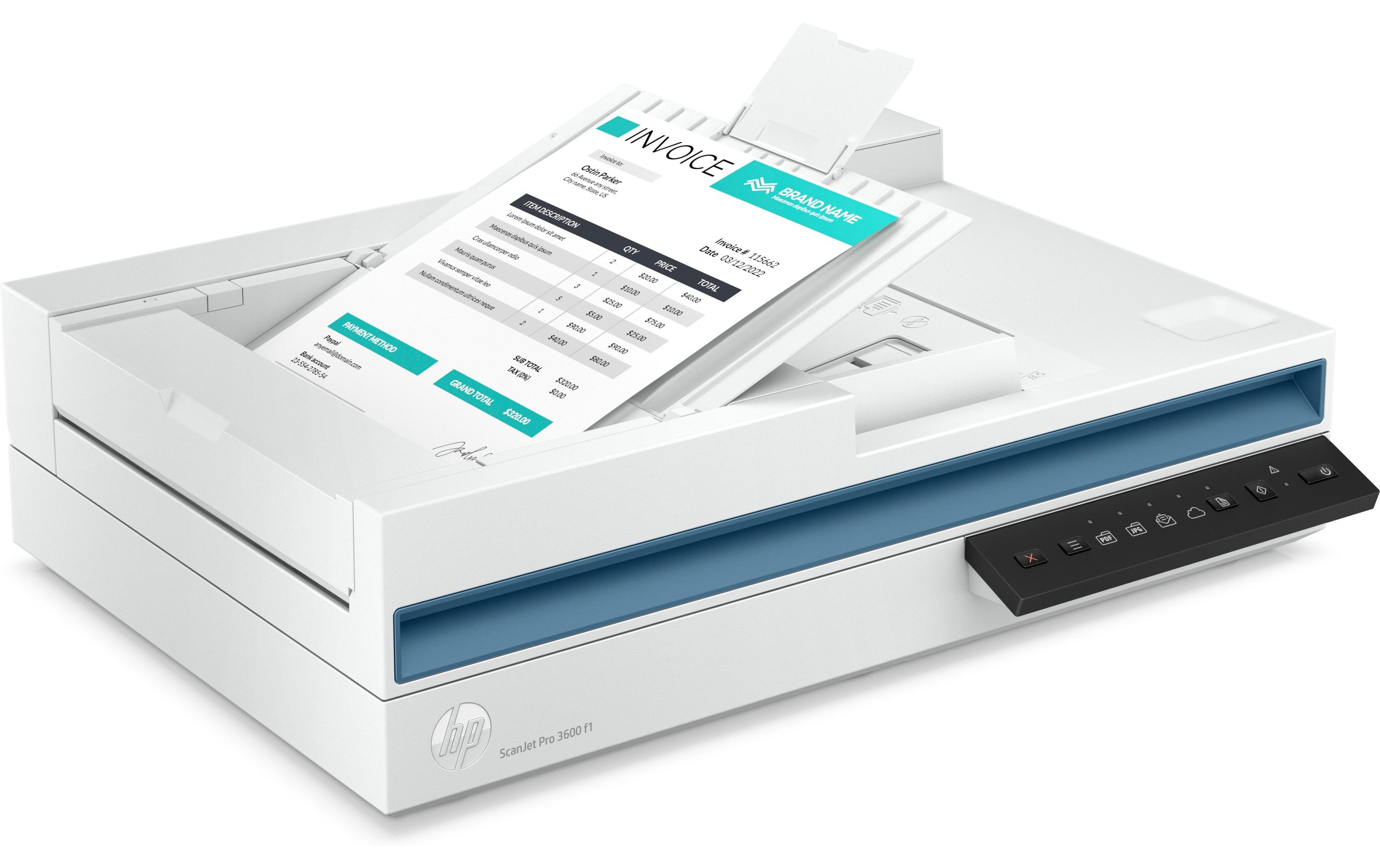 ScanJet Pro 3600 f1<br>Flachbettscanner mit HP EveryPage Technologie