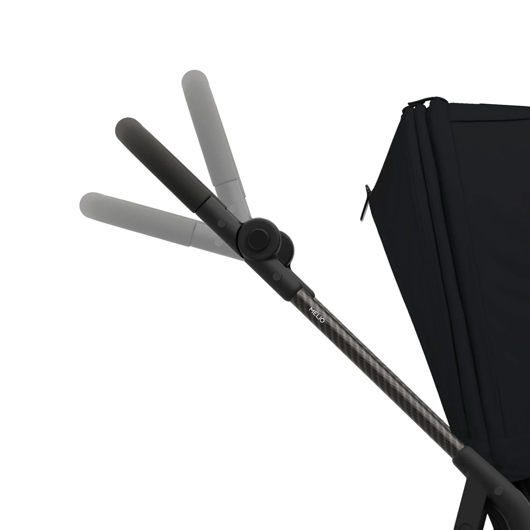 Cybex Poussette ultra légère Melio Carbon 3 - Noir lune