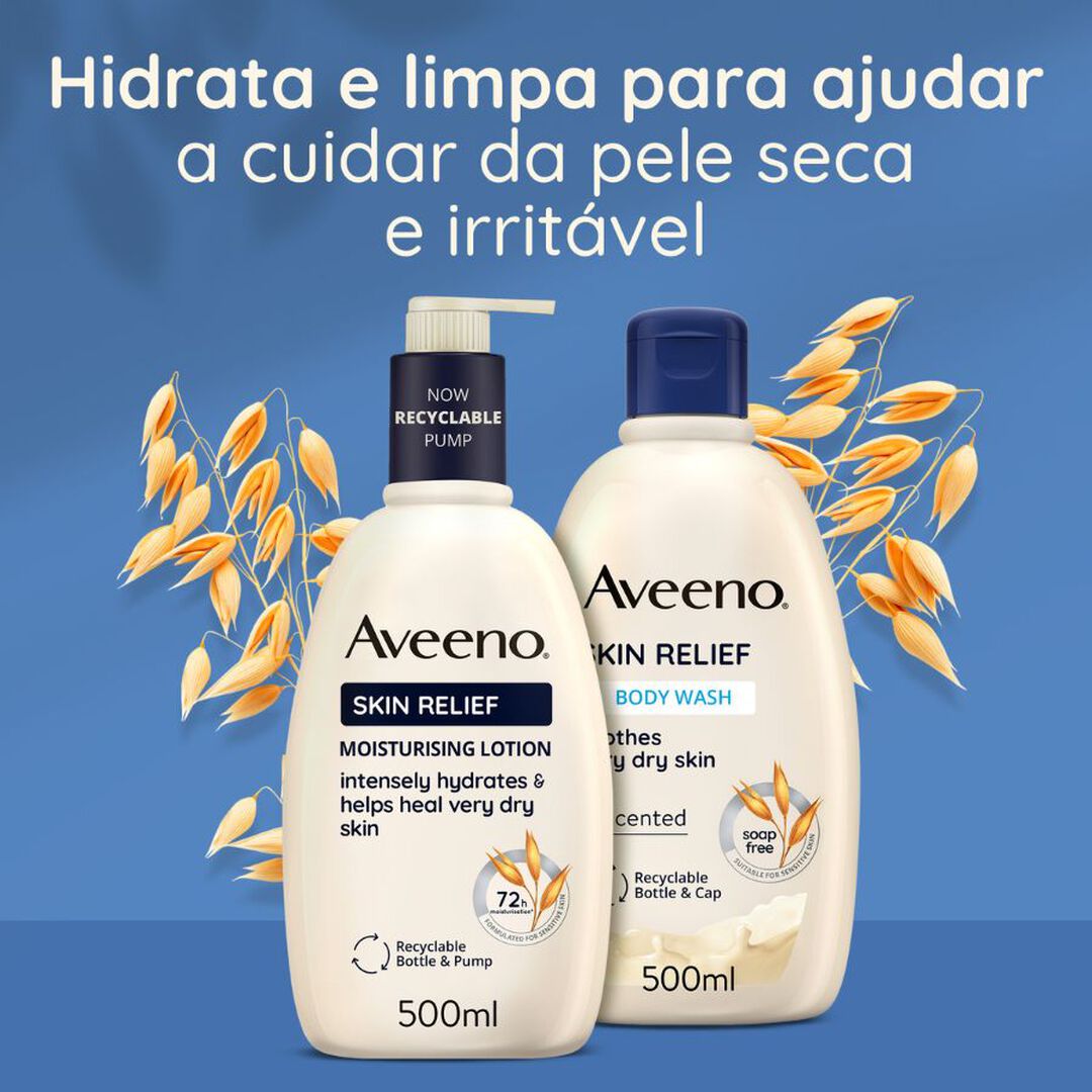 AVEENO  Skin Relief - Loção Calmante com Extrato de Mentol - 400ml