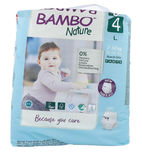 Bambo Nature Luierbroekjes Maat 4 L 20ST
