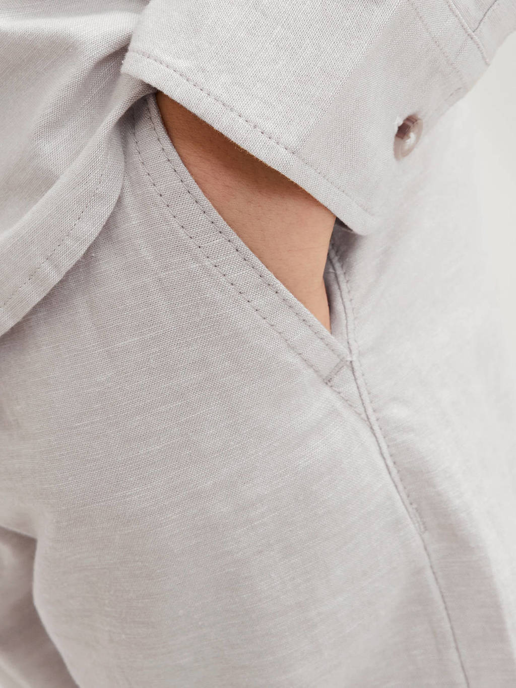JACK & JONES broek JPSTKANE JJSUMMER lichtgrijs
