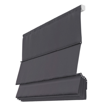 Vouwgordijn Durk 4550 dark grey