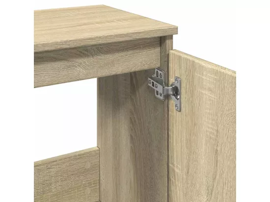 Armoire de bain chêne sonoma 58x33x60 cm bois d'ingénierie