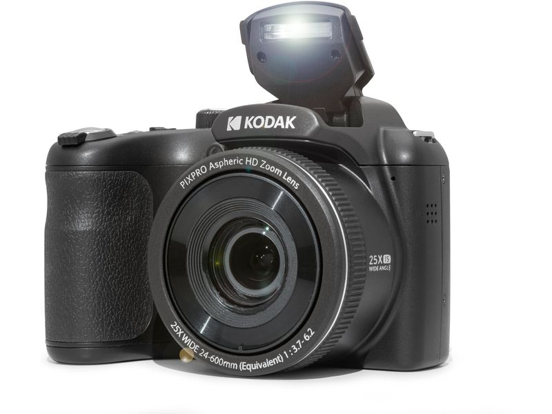 Kodak Fotokamera Pixpro Astra Zoom AZ255 – Schwarz Vielseitige, kompakte Kamera für Foto- und Filmaufnahmen