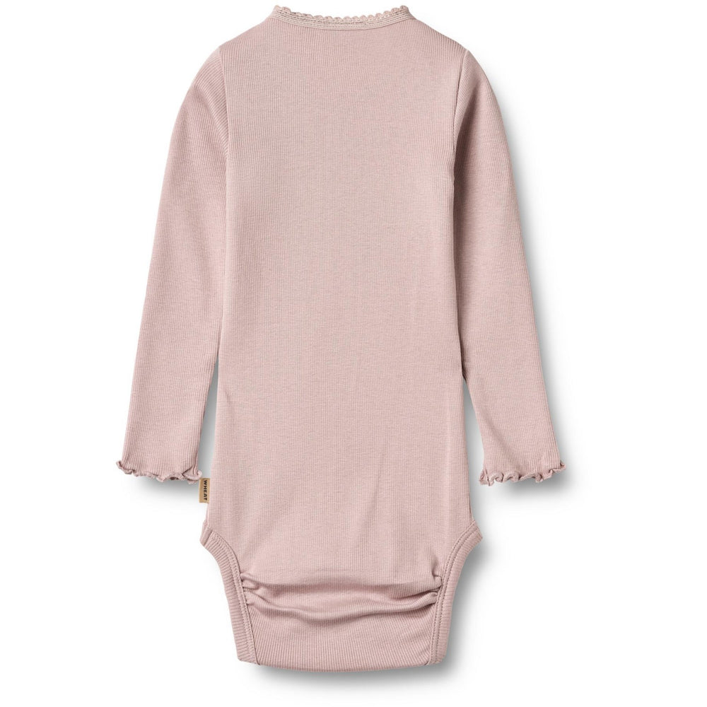 Køb Wheat Soft Lilac Rib Body L/S Lotta