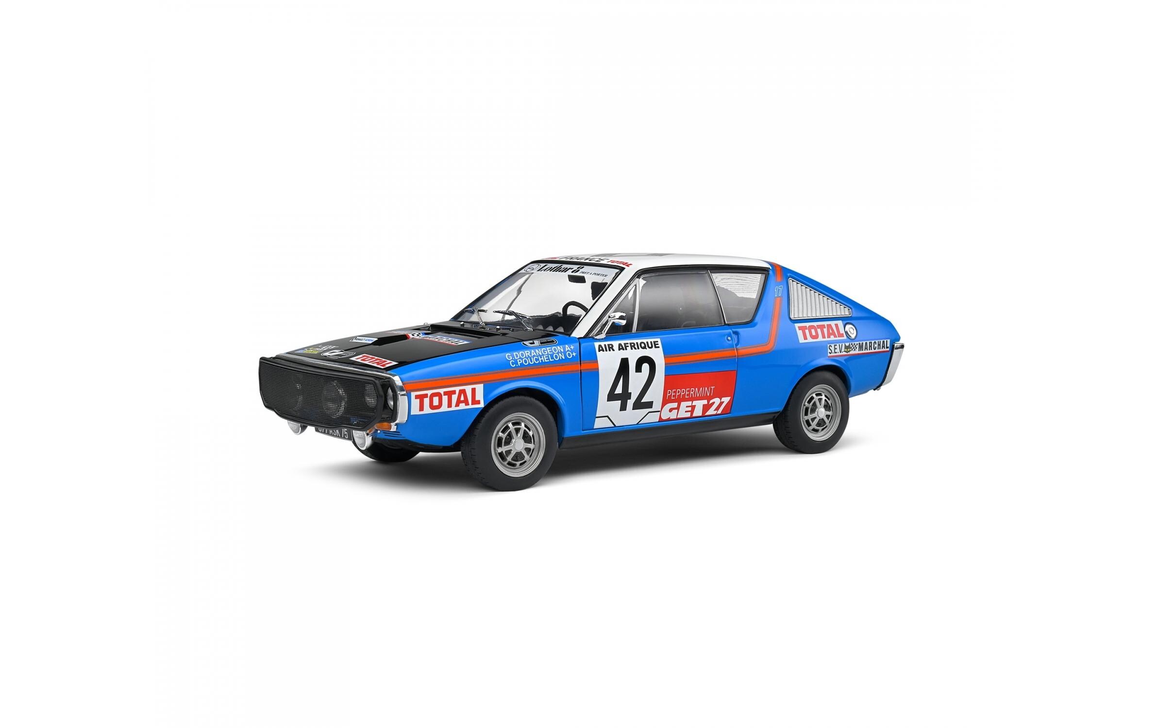 Rennwagen Renault R17 1976 #42, 1:18Detailgetreues Modellauto für Sammler im Massstab 1:18
