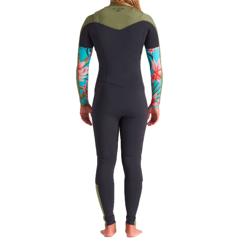 Combinaison Billabong Femme Salty Dayz 4/3mm Front  Zip Full - The Corner Shop