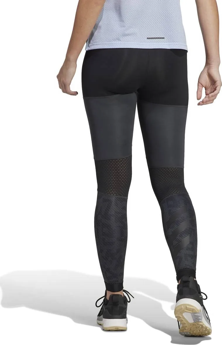 Adidas Women's Terrex Agravic Trail Running Tights CARBON