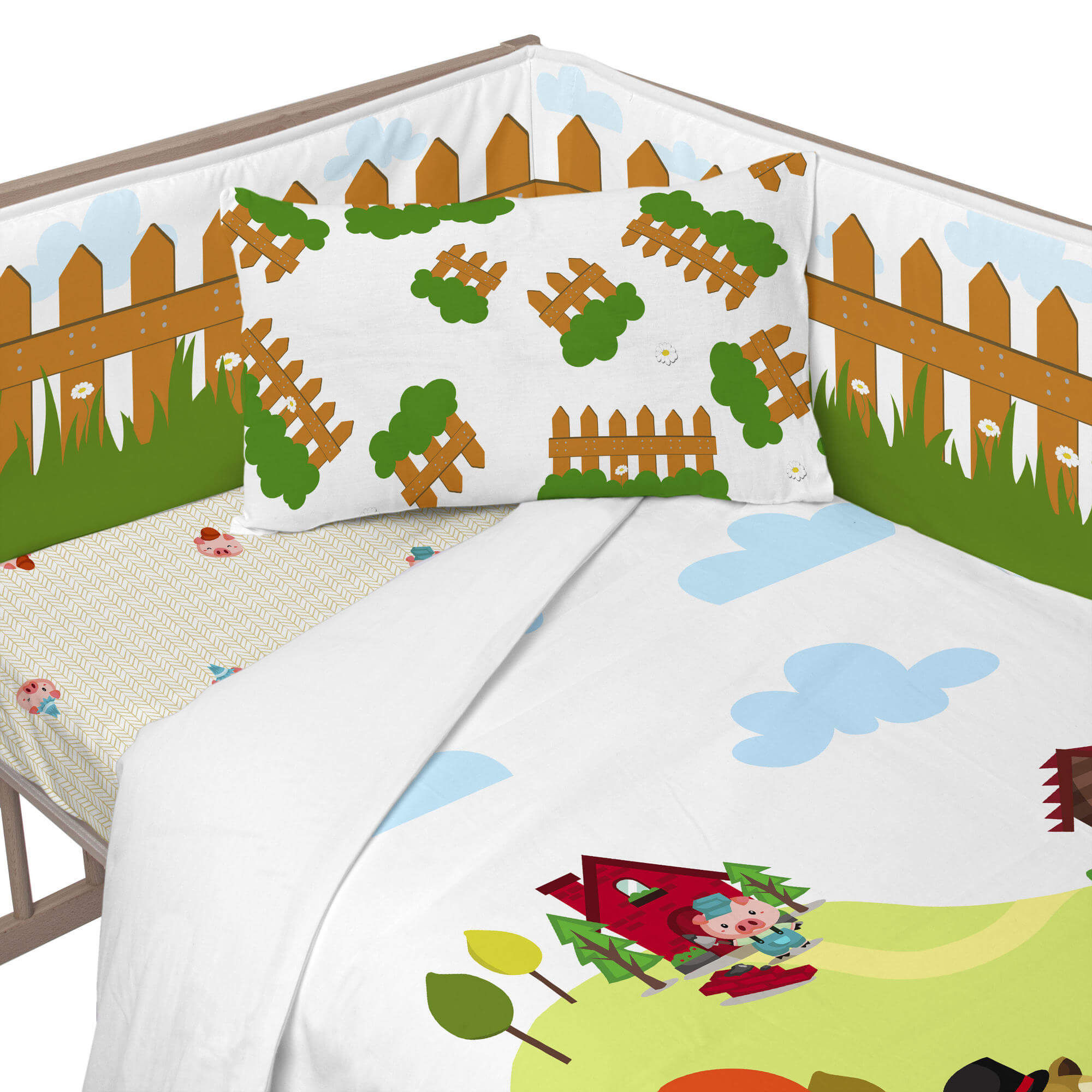 Mr Fox Bedbumper Piggys
