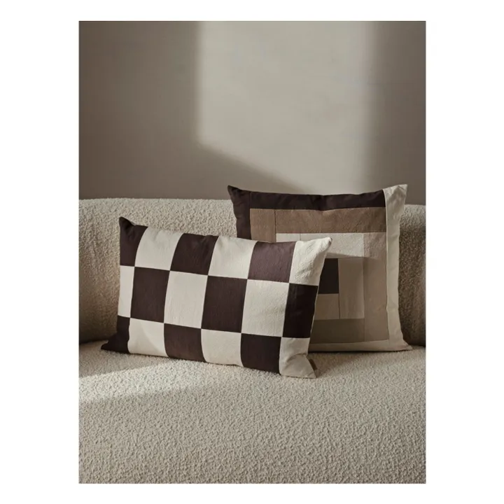 Ferm Living Coussin Border | Marron