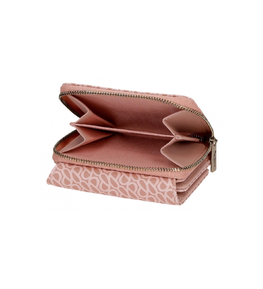 Carteira Pepe Jeans com bolsa Megan rosa