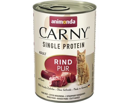 Animonda CARNY Single nat kattenvoer, puur rundvlees, 400 g