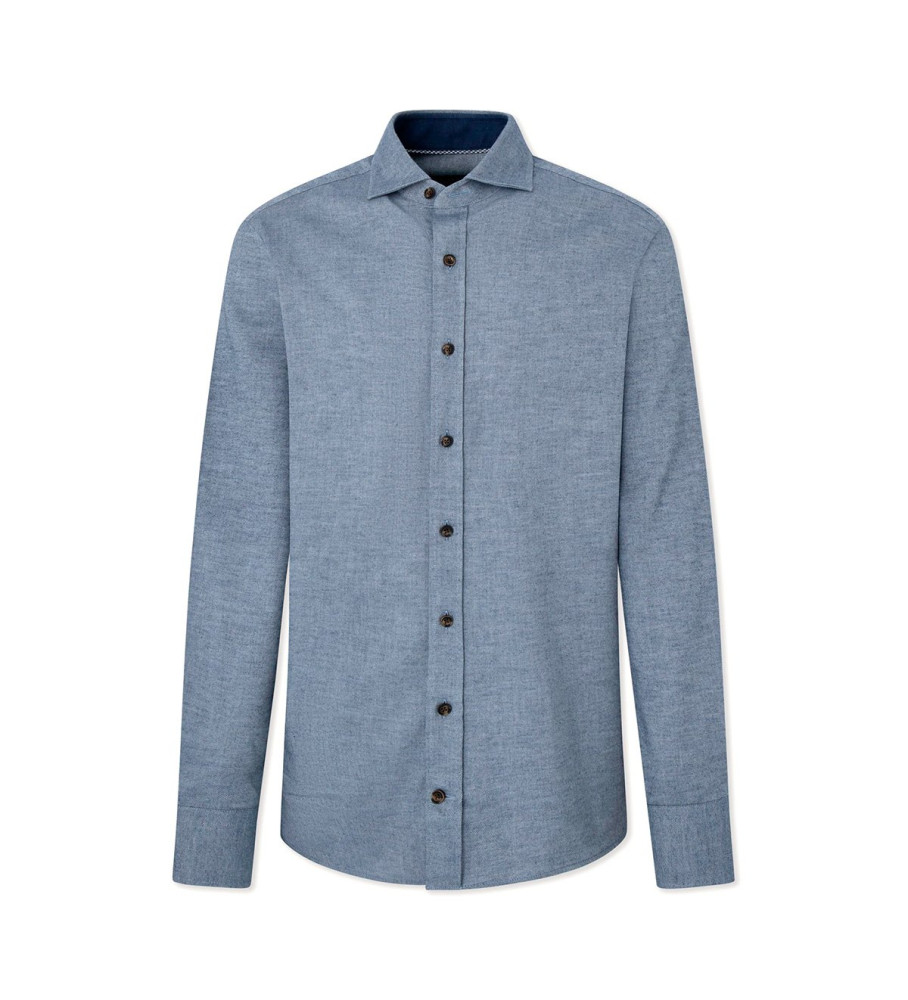 Camisa de flanela azul-marinho Hackett