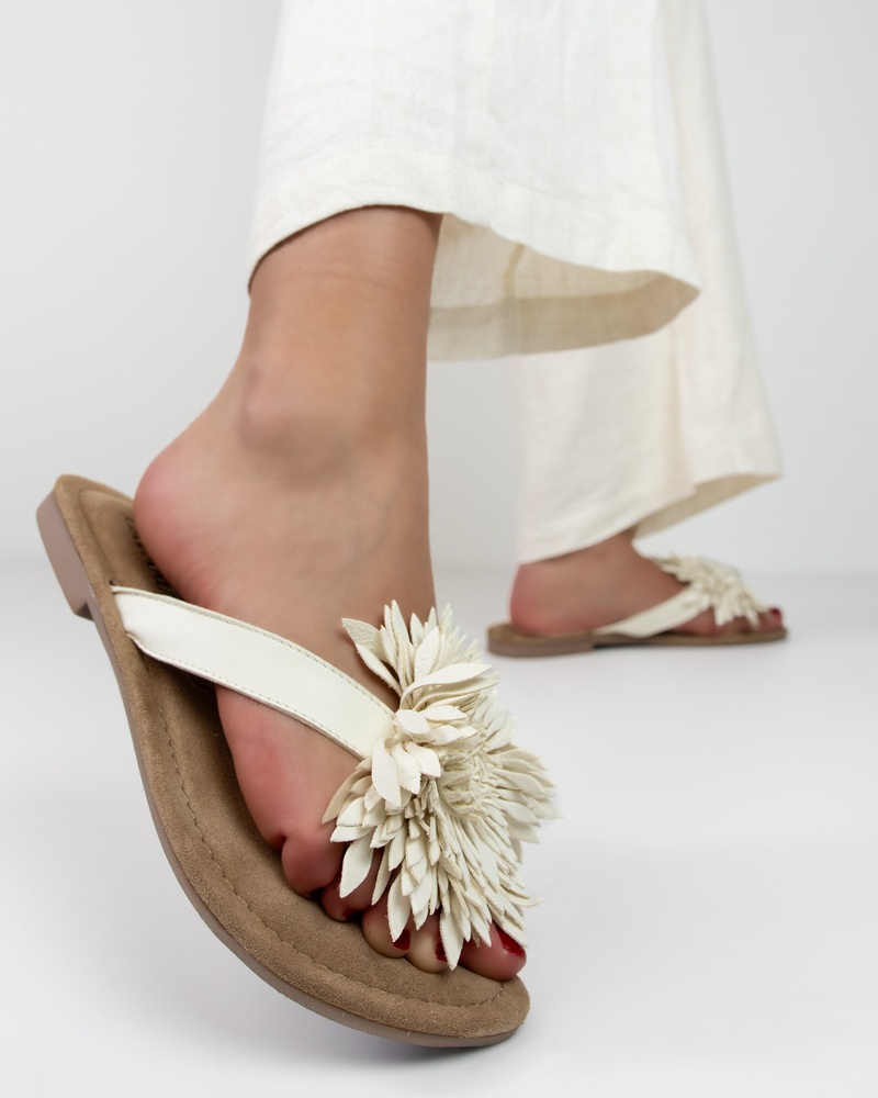 Lazamani Slippers  - wit