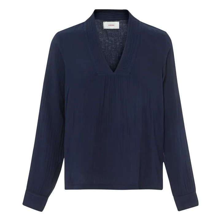 Xirena Blouse Hutton | Bleu nuit
