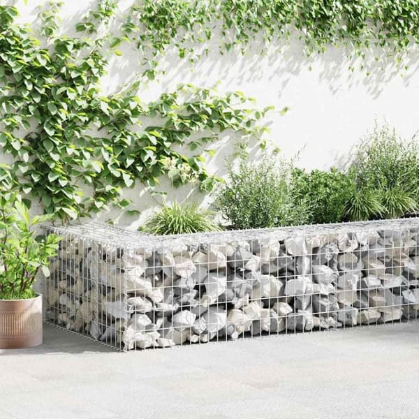 vidaXL Gabion med topp- og bunndekke galvanisert stål 900x30x50 cm