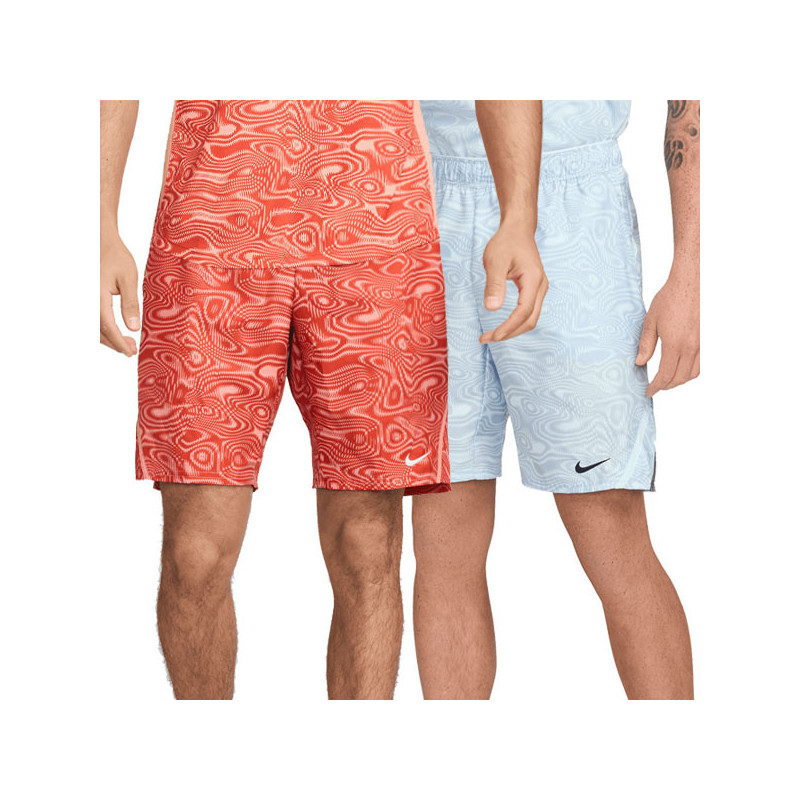 Short tennis NikeCourt 9 Victory bleu ou ocre