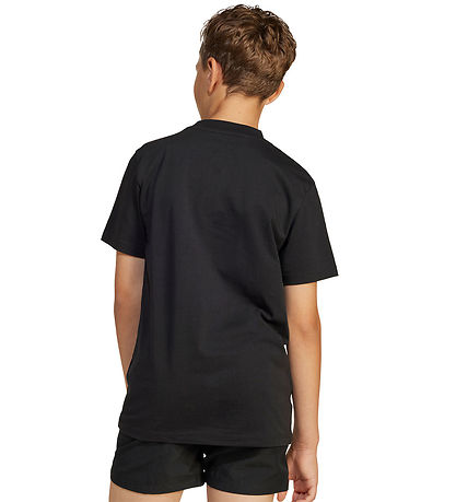 adidas Performance T-Shirt - J SL - Schwarz/Weiß