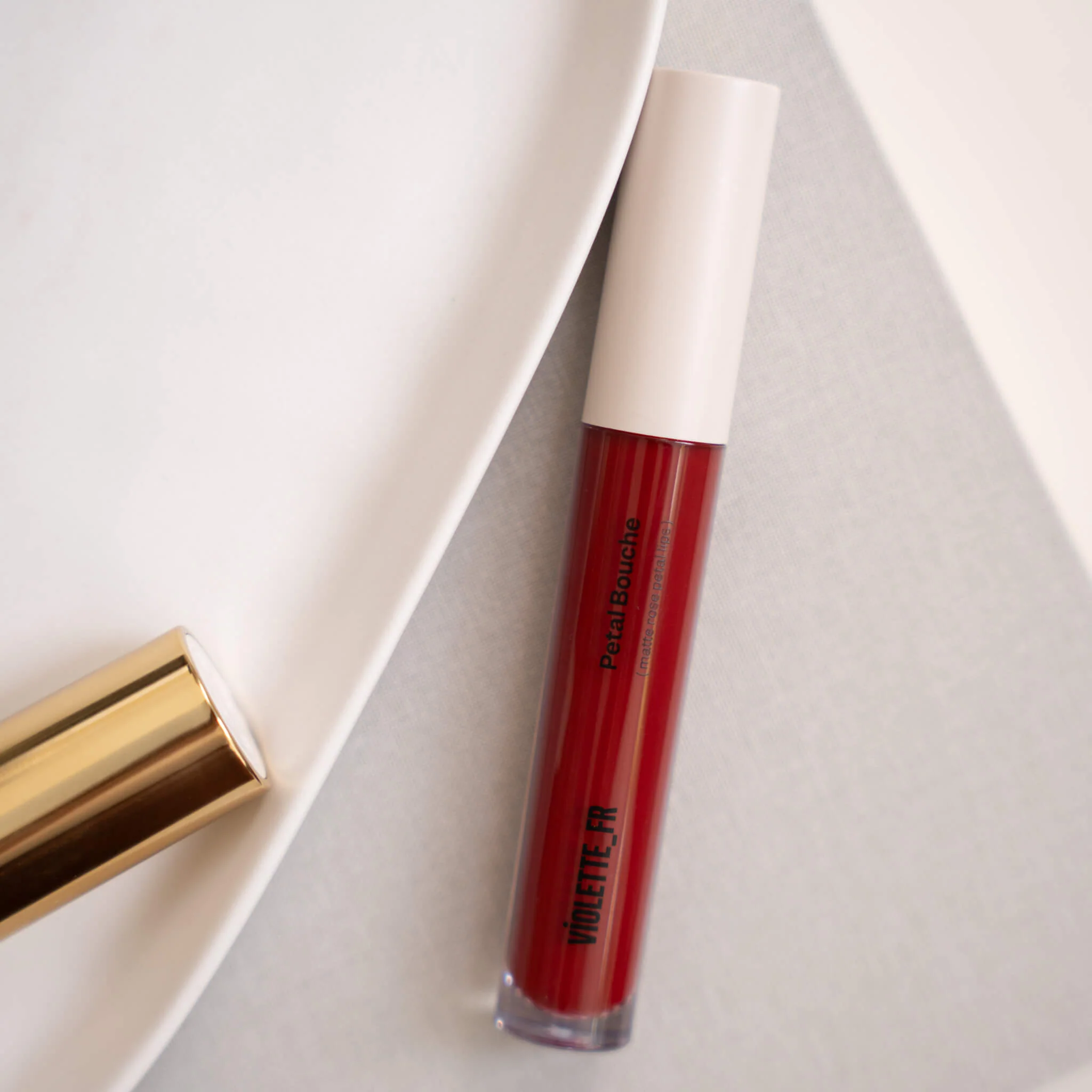 Violette_FR Petal Bouche Rouge à Lèvres Mat Sans Transfert