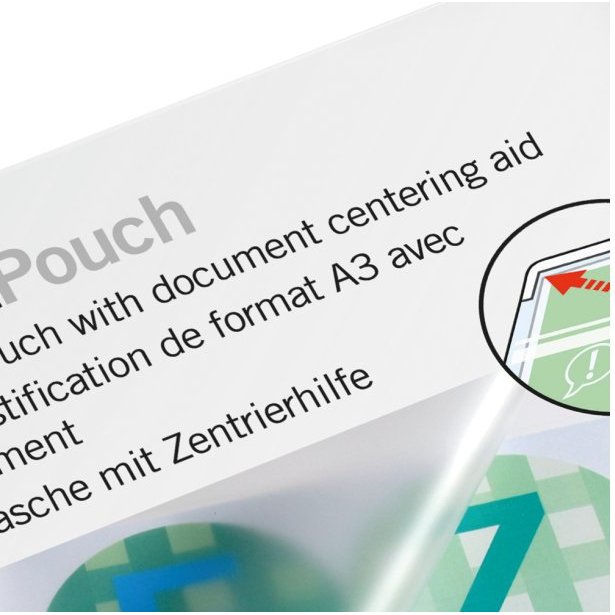 Pochettes de plastification DocumentPouch, A3 200 µ brillantes - Boîte de 100