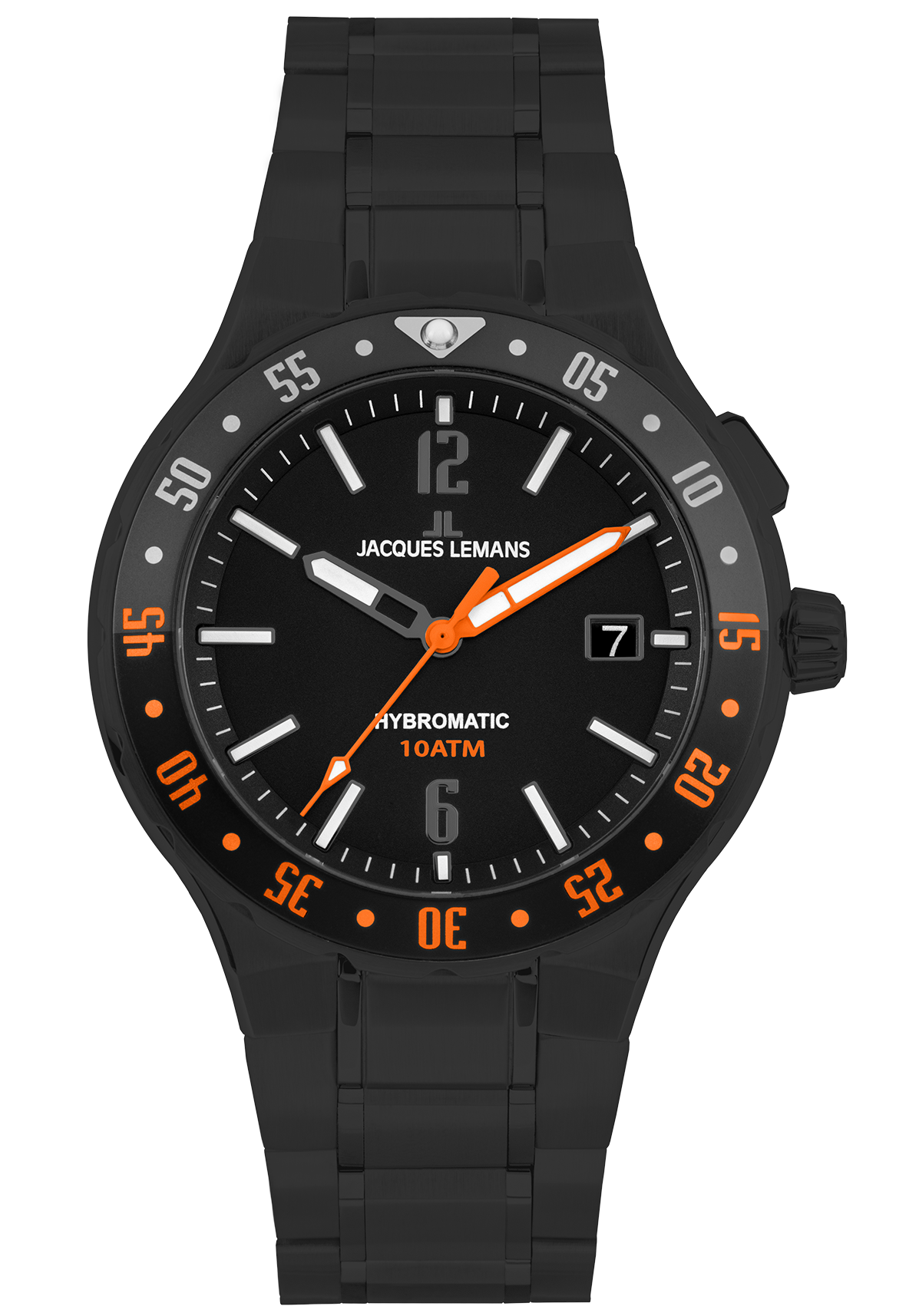 Jacques Lemans Herrenuhr Hybromatic all black 1-2109I