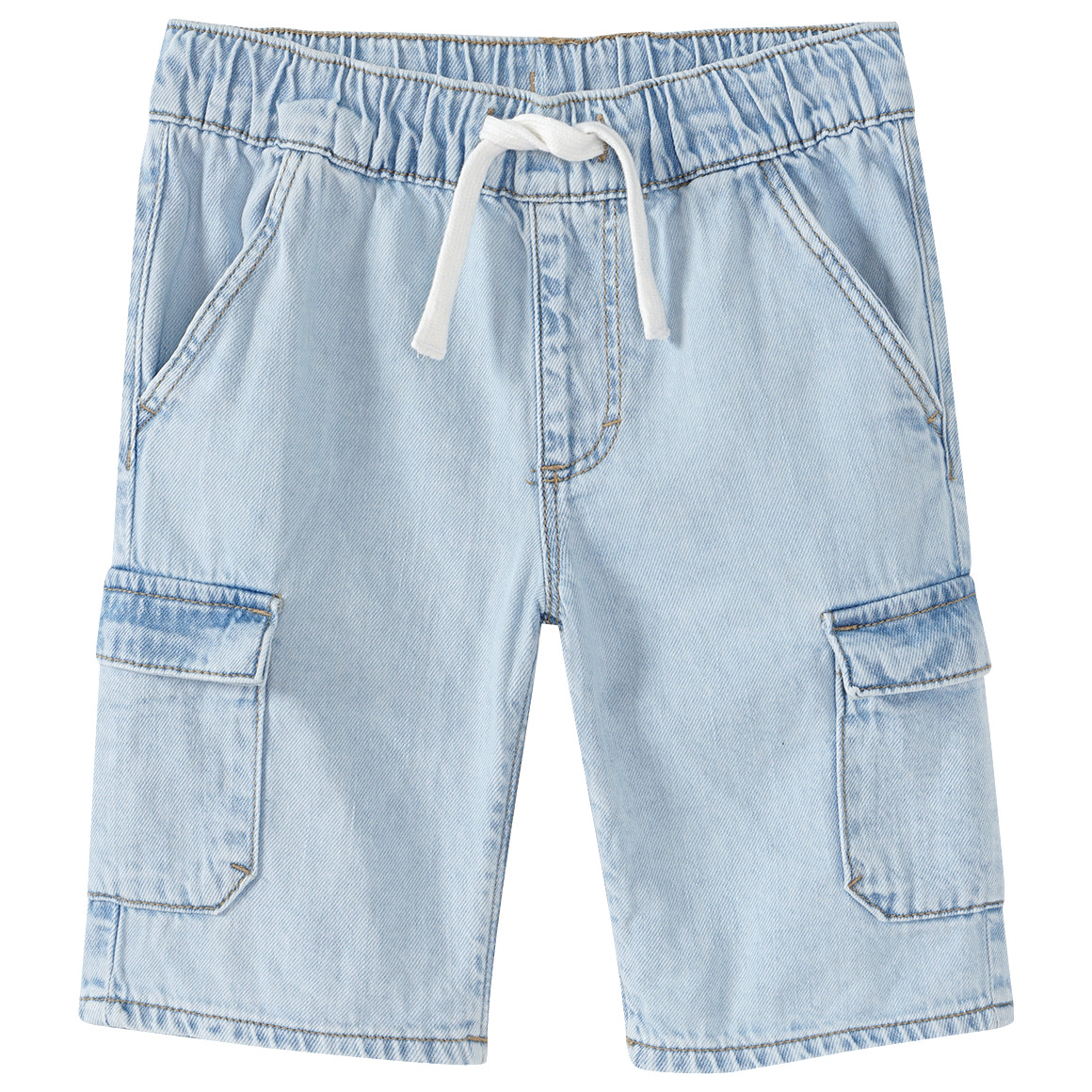 Topolino Jungen Jeansshorts im Cargo-Style hellblau