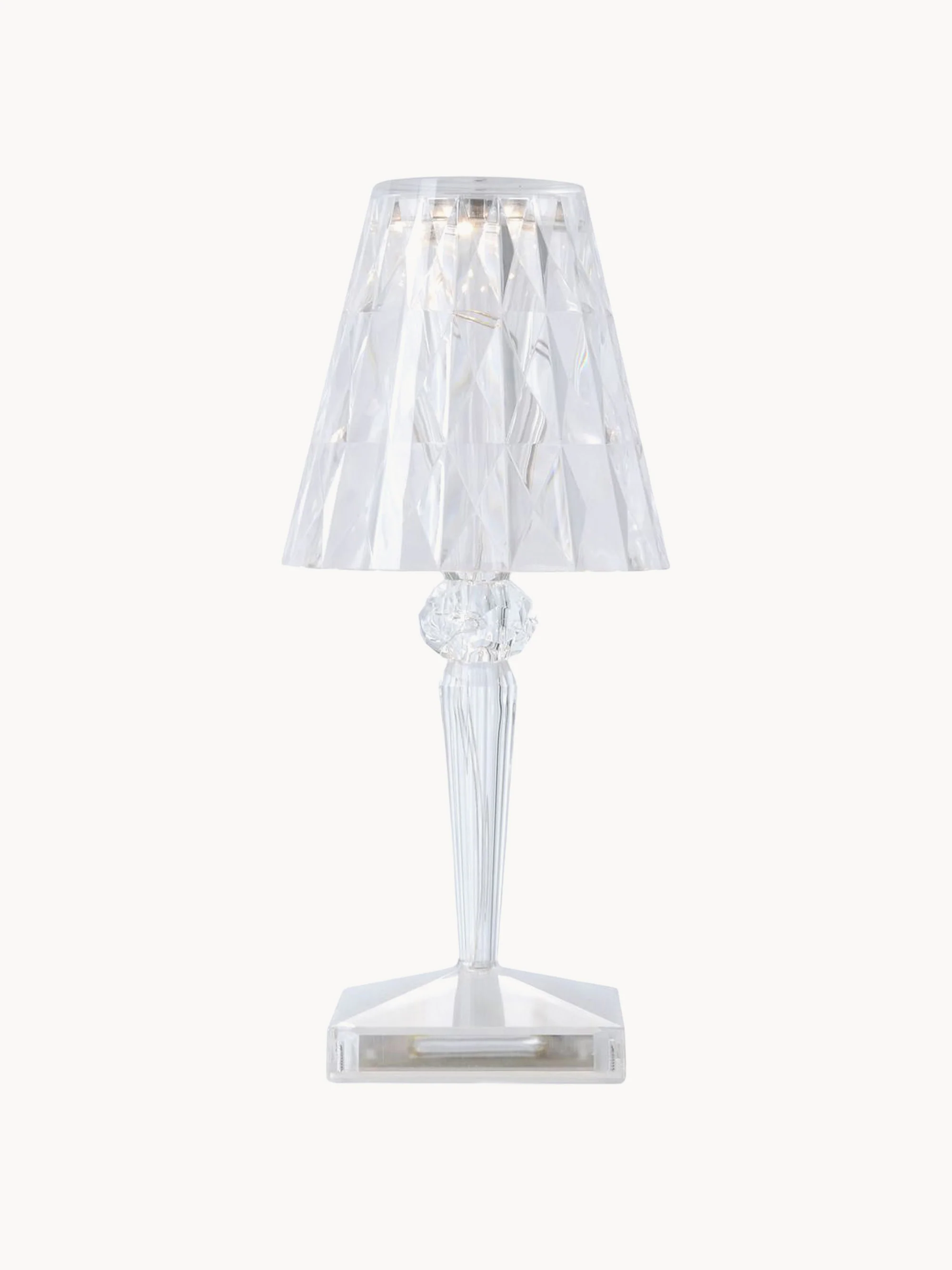 Mobiele LED-tafellamp Battery, H 30 cm