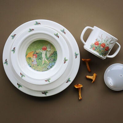 Elsa Beskow Tomtebobarna Barneservise 3 Deler