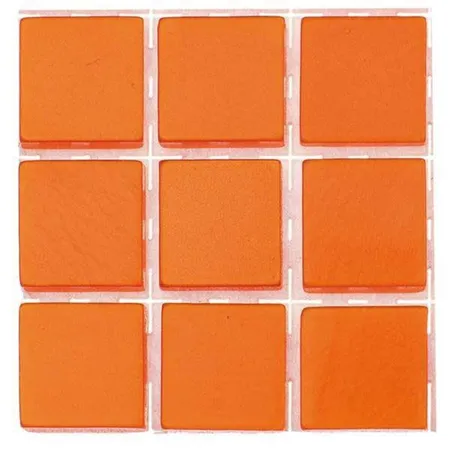 Glorex Poly-Mosaic, 10 x 10mm, orange, 63 Stück