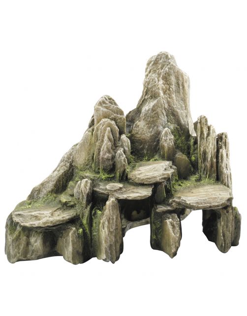 Aqua Della Decor Steen Slate - Aquarium - Ornament - 25.5x15.5x20 cm Groen