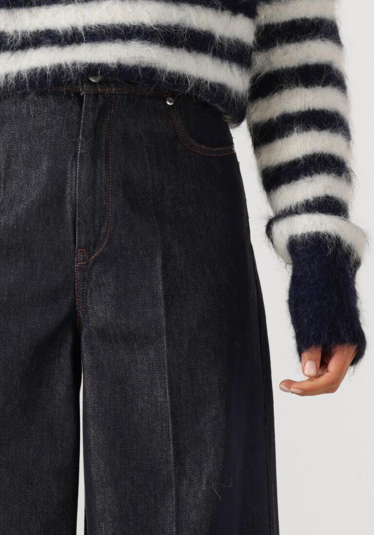 donkerblauwe max mara wide jeans carmine