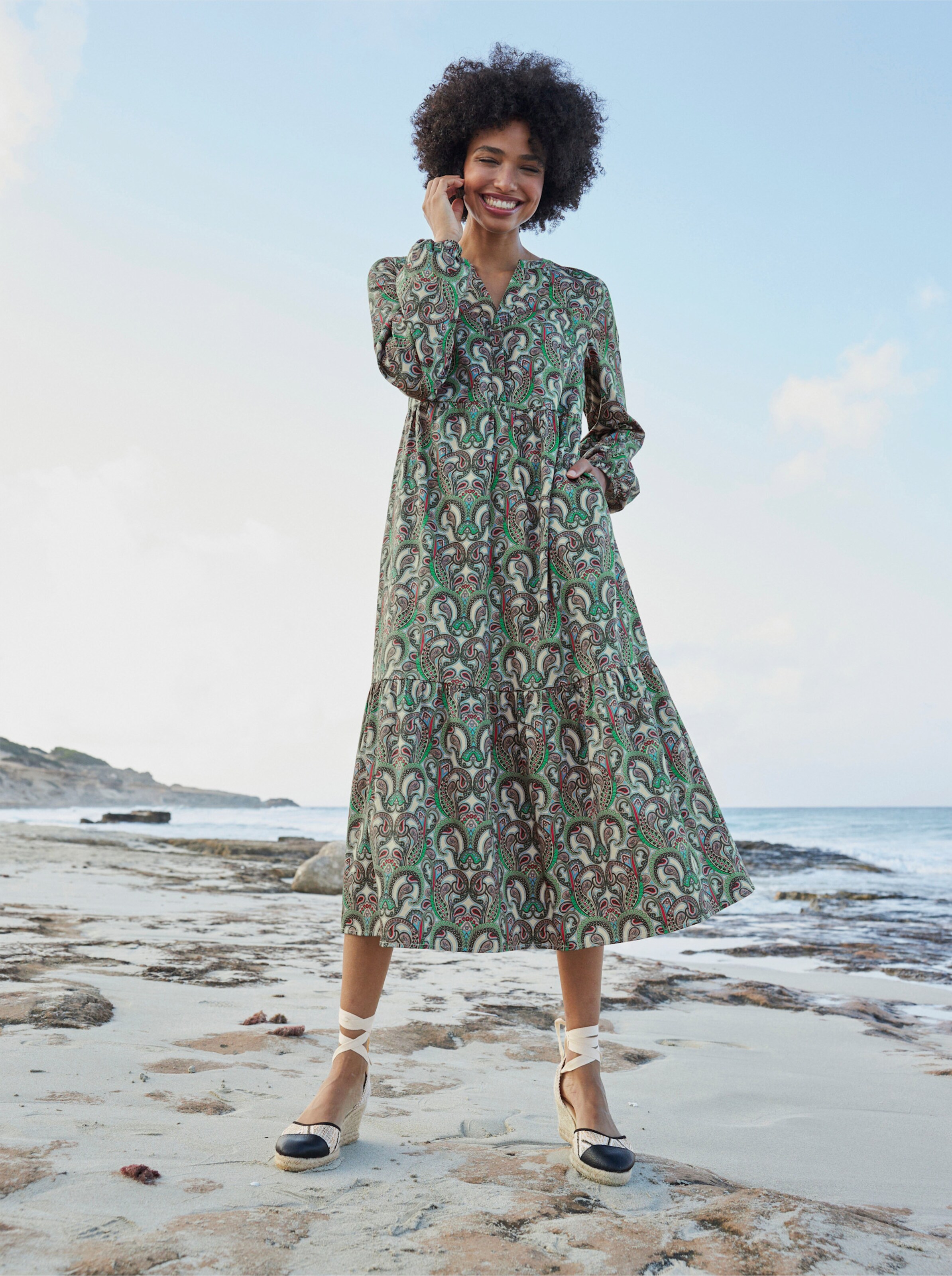 Druck-Kleid