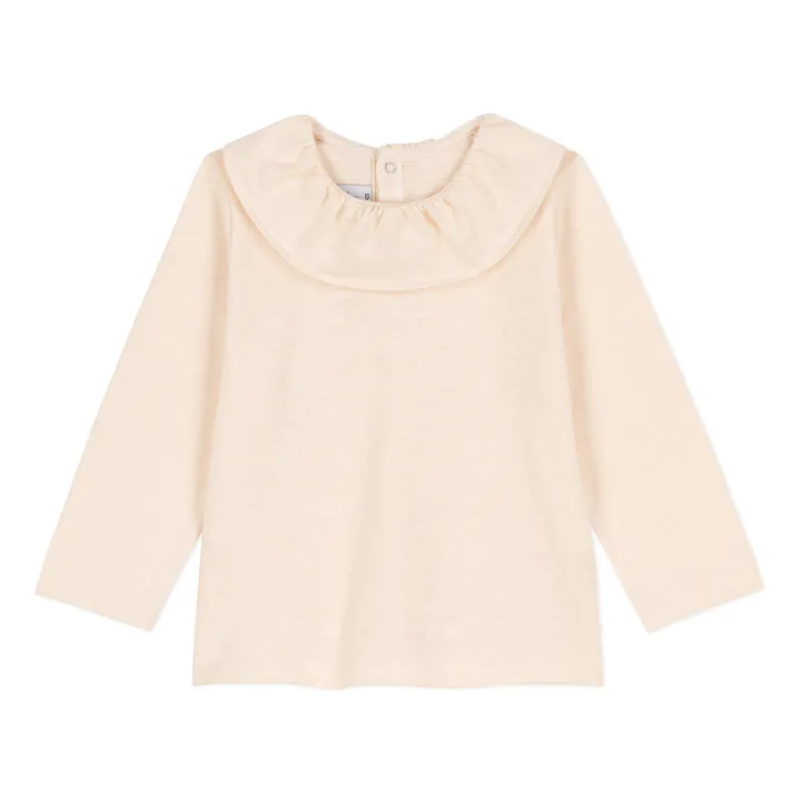 Petit Bateau Blouse Manches Longues Jersey | Ecru