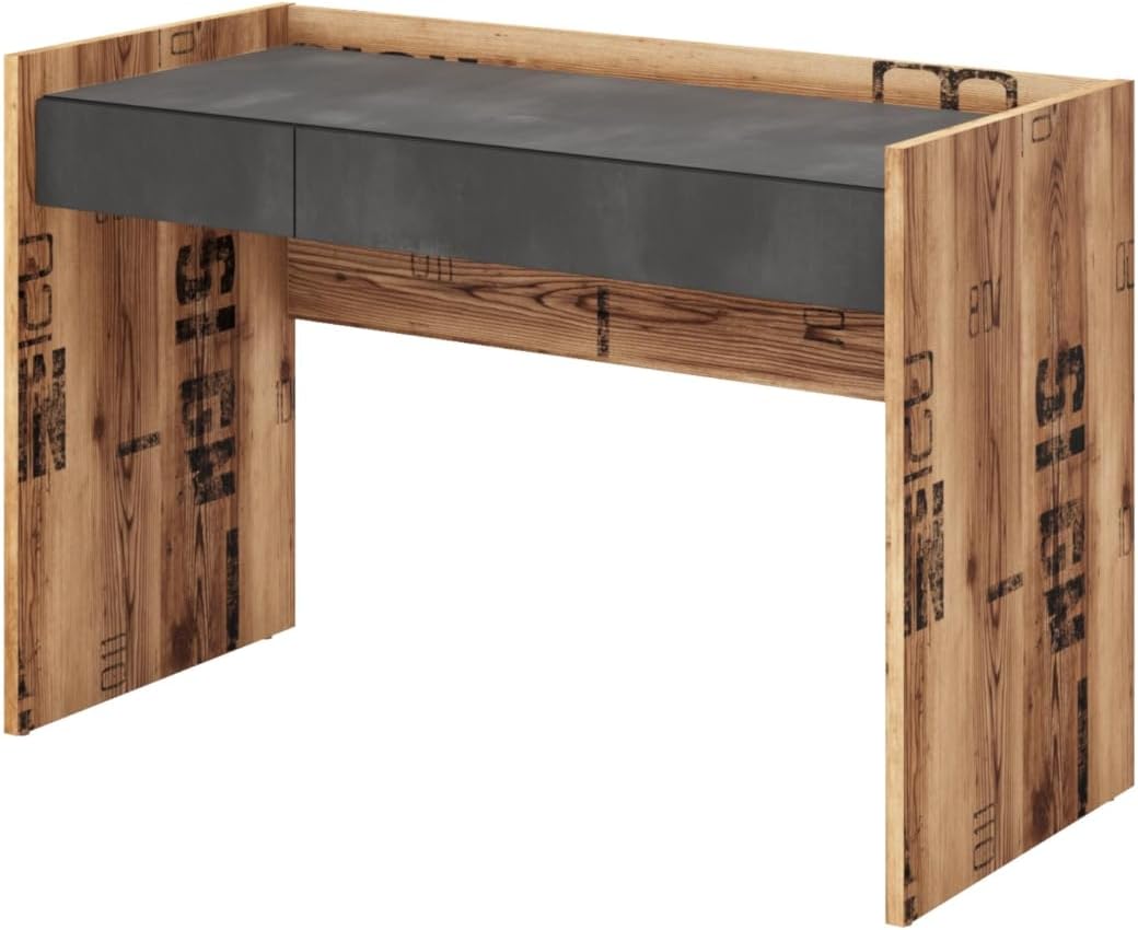 Generisch Jugendzimmer Set Fargo, Mehrfarbig, 90x200cm Bett ohne Matratze, Modern, Montage erforderlich, Rechteckig, Wandmontage, 5-teilig mit Schreibtisch, Eckschrank und Nachtschrank
