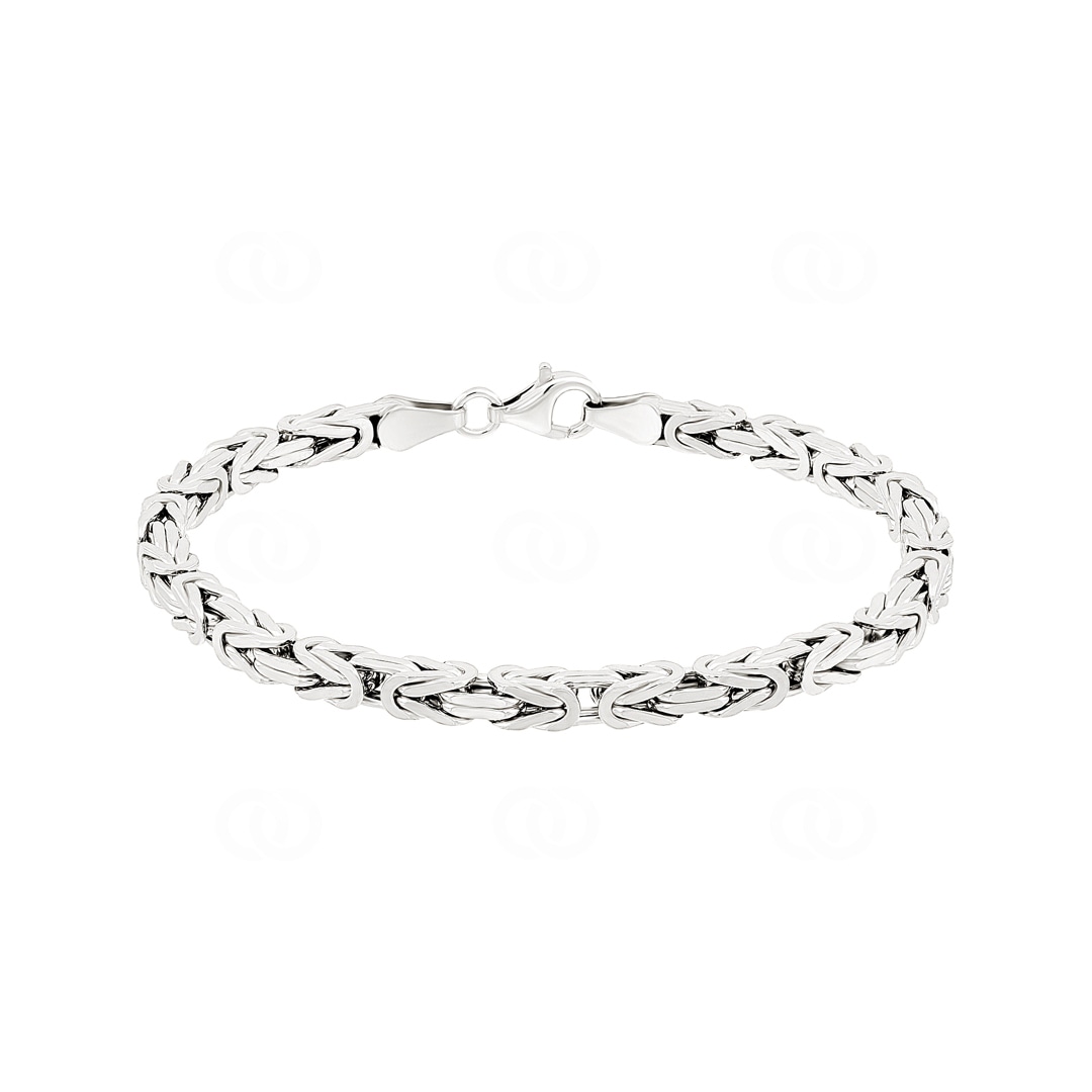 Königsarmband klassisch 925 Silber 4.0mm