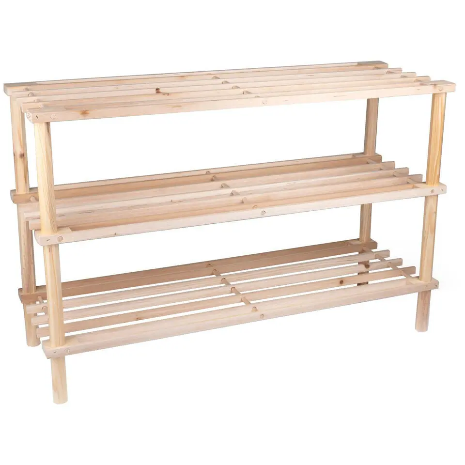 Alpina Schoenenrek - hout - 3-laags - 74 x 26 x 48 cm