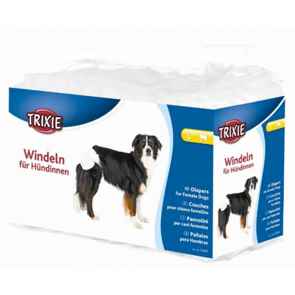 Fraldas e protetores para cães TRIXIE - 12 fraldas ultra absorventes, tamanho G