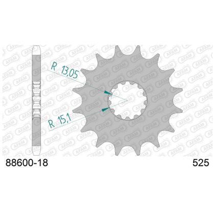 Kit chaine AFAM 525 Type Acier origine