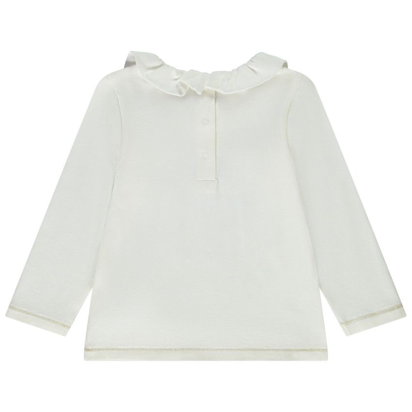 T-shirt manches longues print fantaisie pour bébé fille