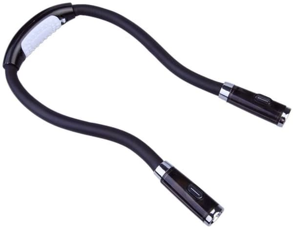 Nakke lampe LED leselampe - Svart