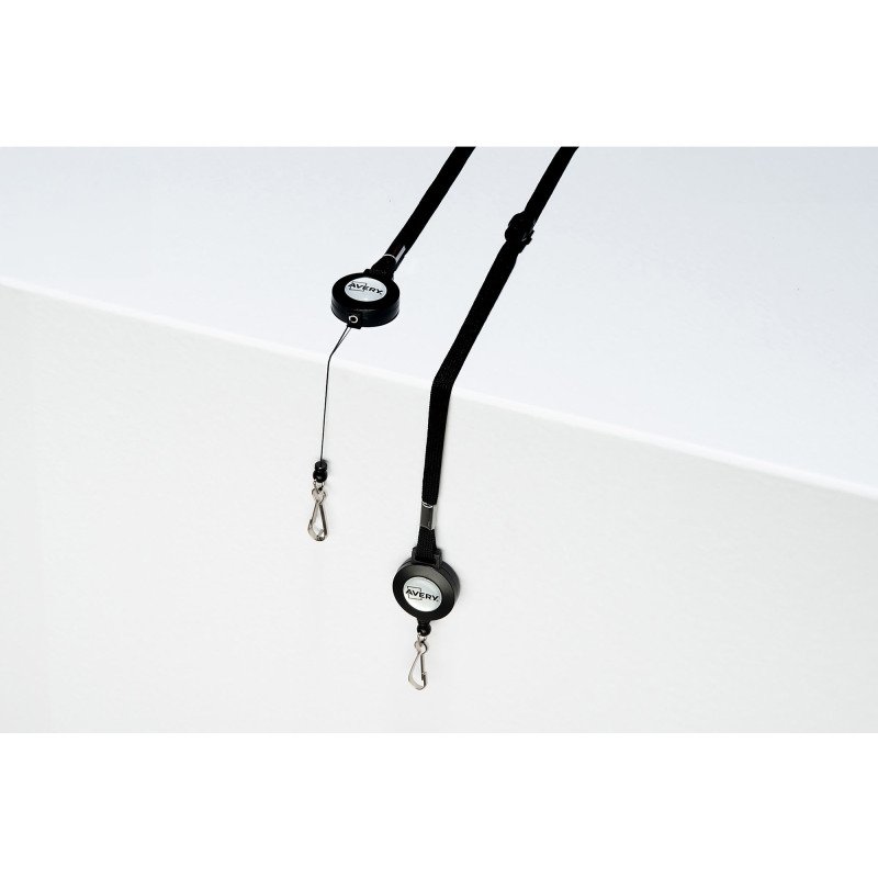 Lacet textile avec enrouleur AVERY - boîte de 10
