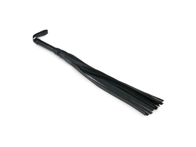 Easytoys Fetish Collection Riemenpeitsche Schwarz Hochwertiges Sextoy für erotische Bondage-Spiele