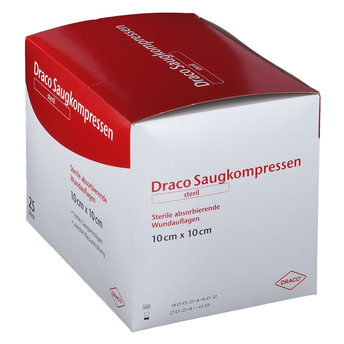 Draco Saugkompressen steril 10 x 10 cm