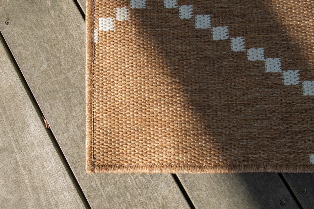 Tapis intérieur - ethnik - 160 x 230 cm - marron/ivoire - cezare