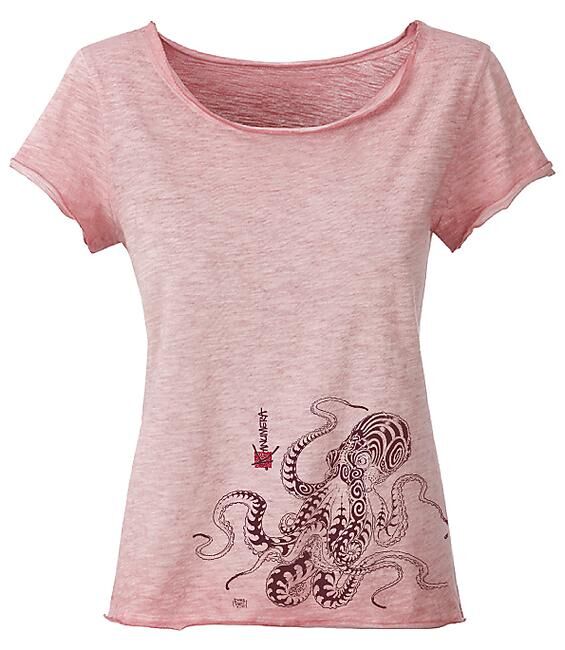 KANUMERA - T-SHIRT DELAVE PIEUVRE FEMME
