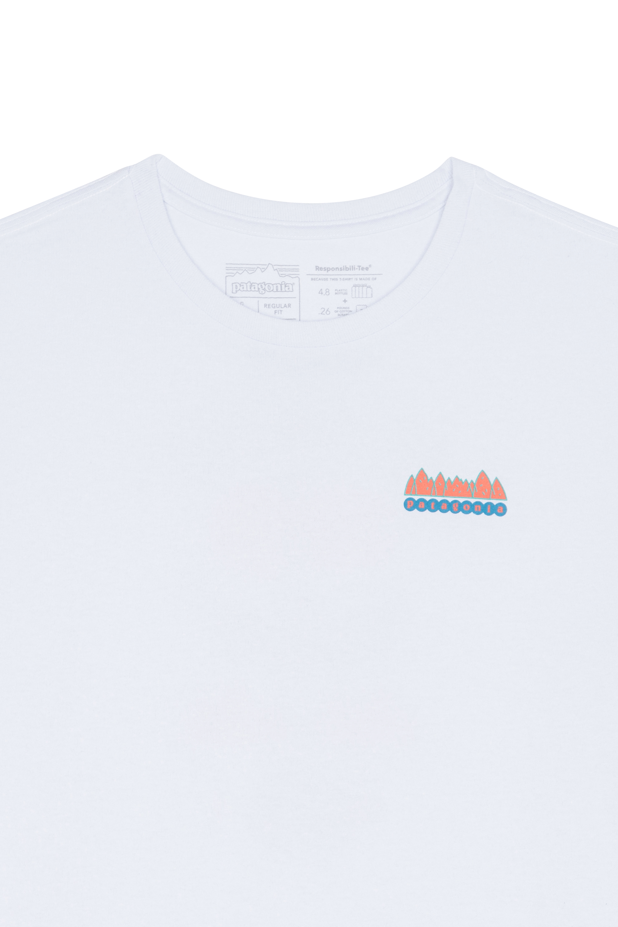 PATAGONIA T-shirt M's Fitz Roy Wild Responsibili-Tee Blanc