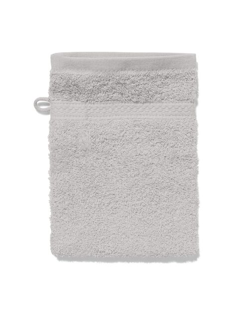 gant de toilette de qualité supérieure 16 x 21 - gris clair