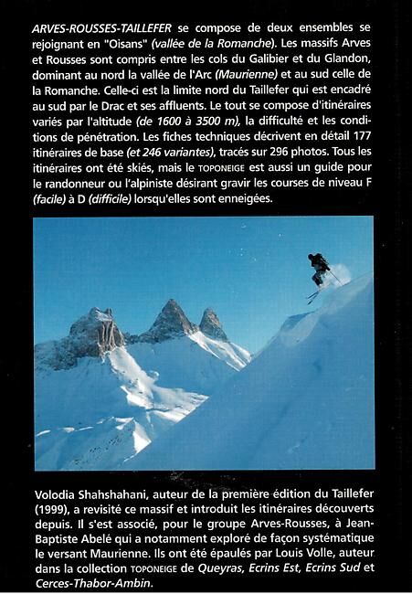 VOLOPRESS - ARVES ROUSSES TAILLEFER TOPO NEIGE