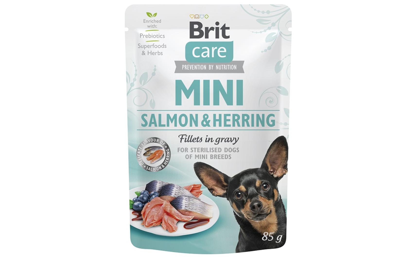 Nassfutter Care Mini Sterilised Salmon and Herring 24 x 85 gDie Ergänzung für eine ausgewogene Ernährung